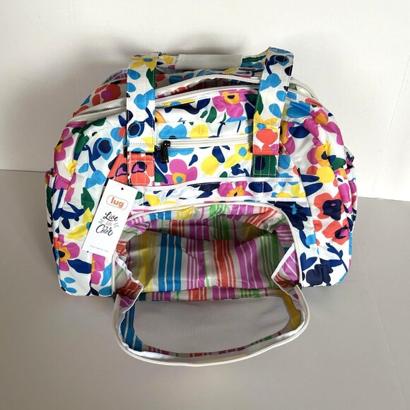 Lug Propeller 2 Overnight Bag Wildflower Brights White with Neon Print - Picture 15 of 16